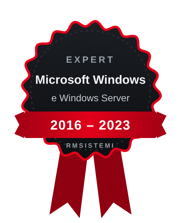 Ribbon Microsoft Windows e Server 2016-2023